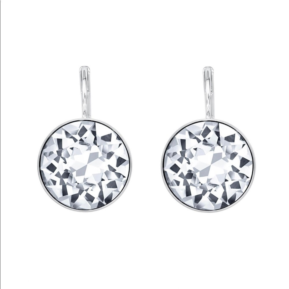 Sparkling drop Swarovski crystal earrings